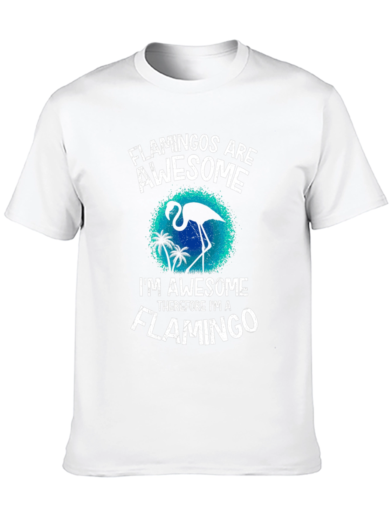 Flamingo Awesome Graphic Tee - Stylish Mens T-Shirt