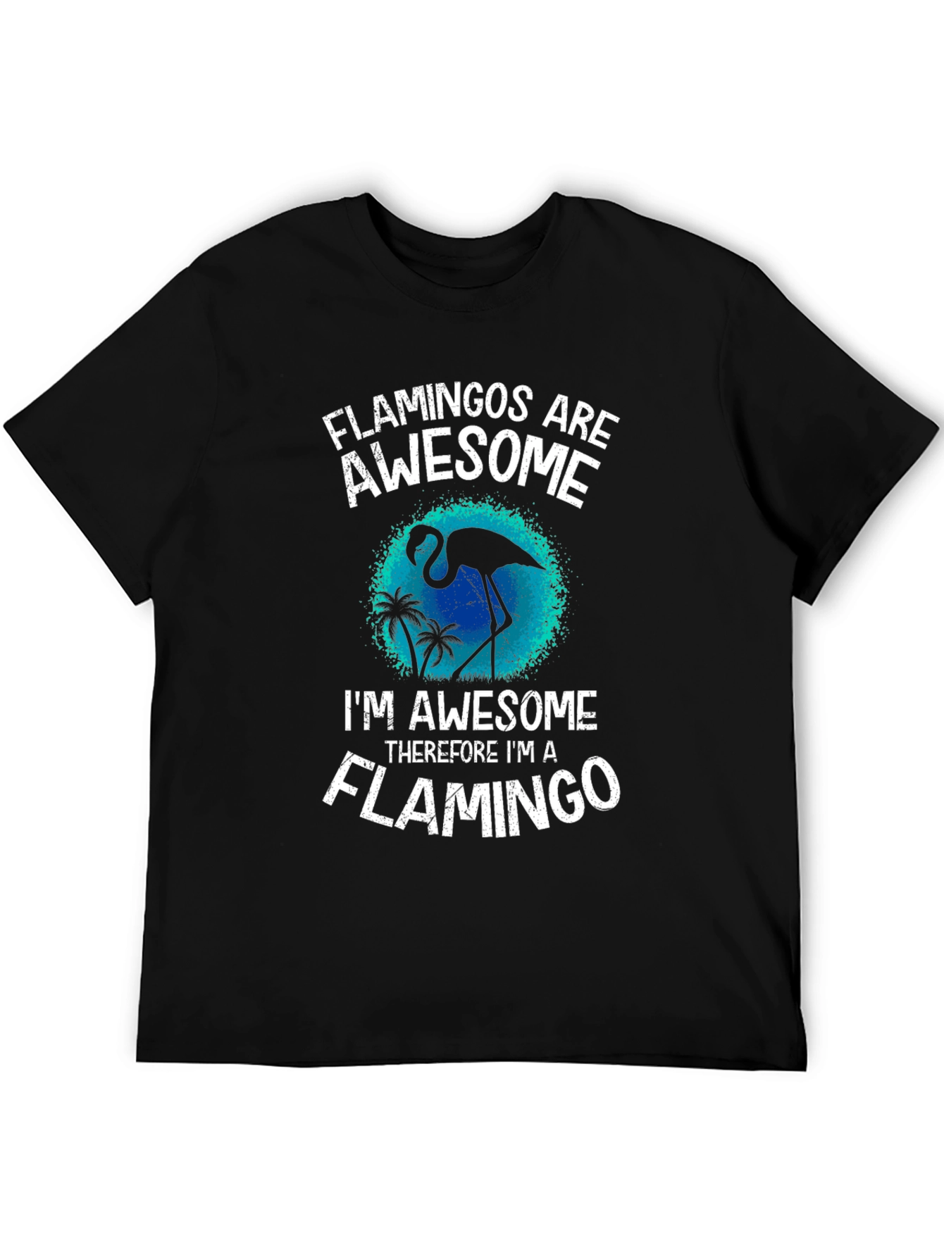 Flamingo Awesome Graphic Tee - Stylish Mens T-Shirt