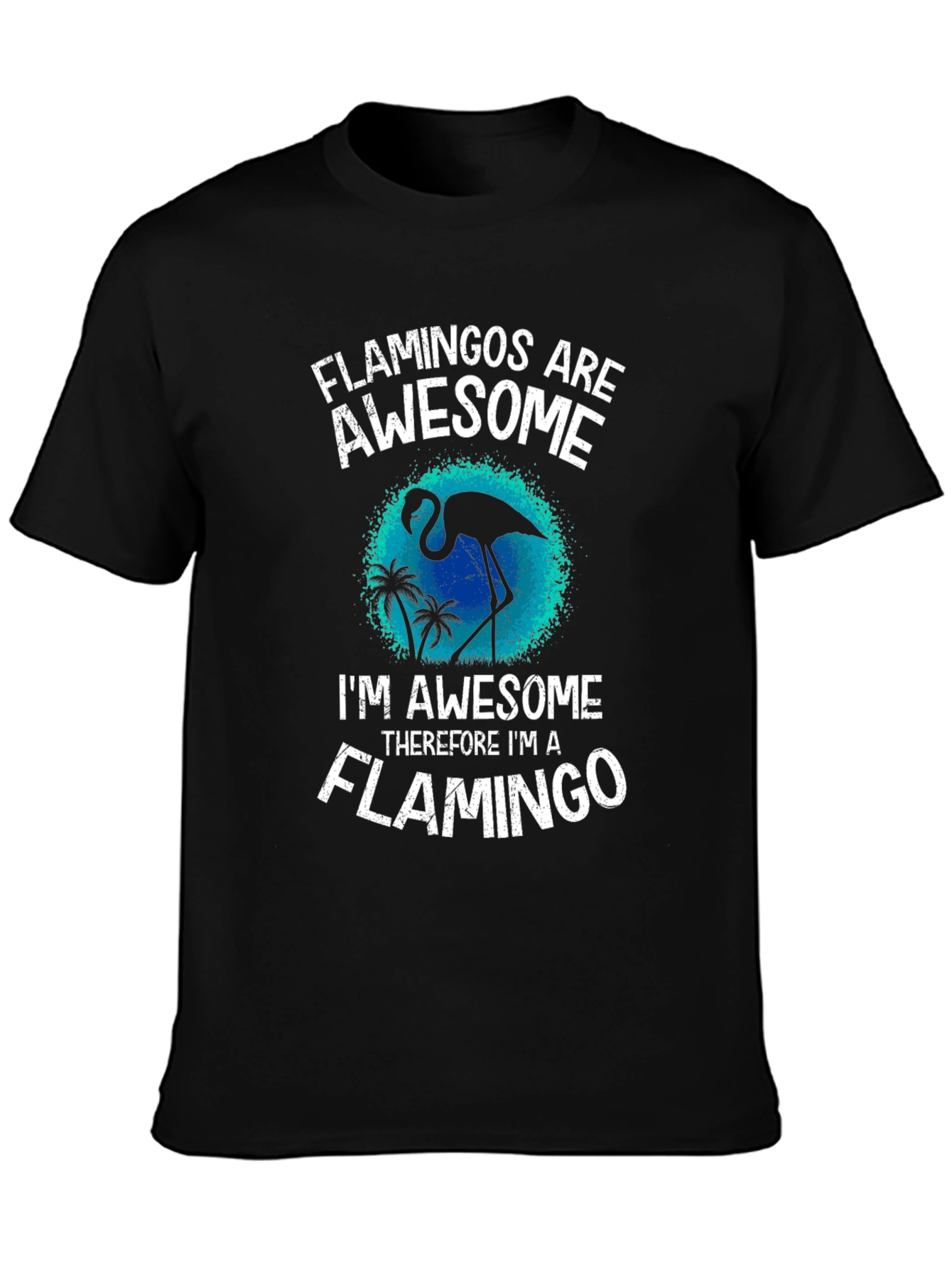 Flamingo Awesome Graphic Tee - Stylish Mens T-Shirt