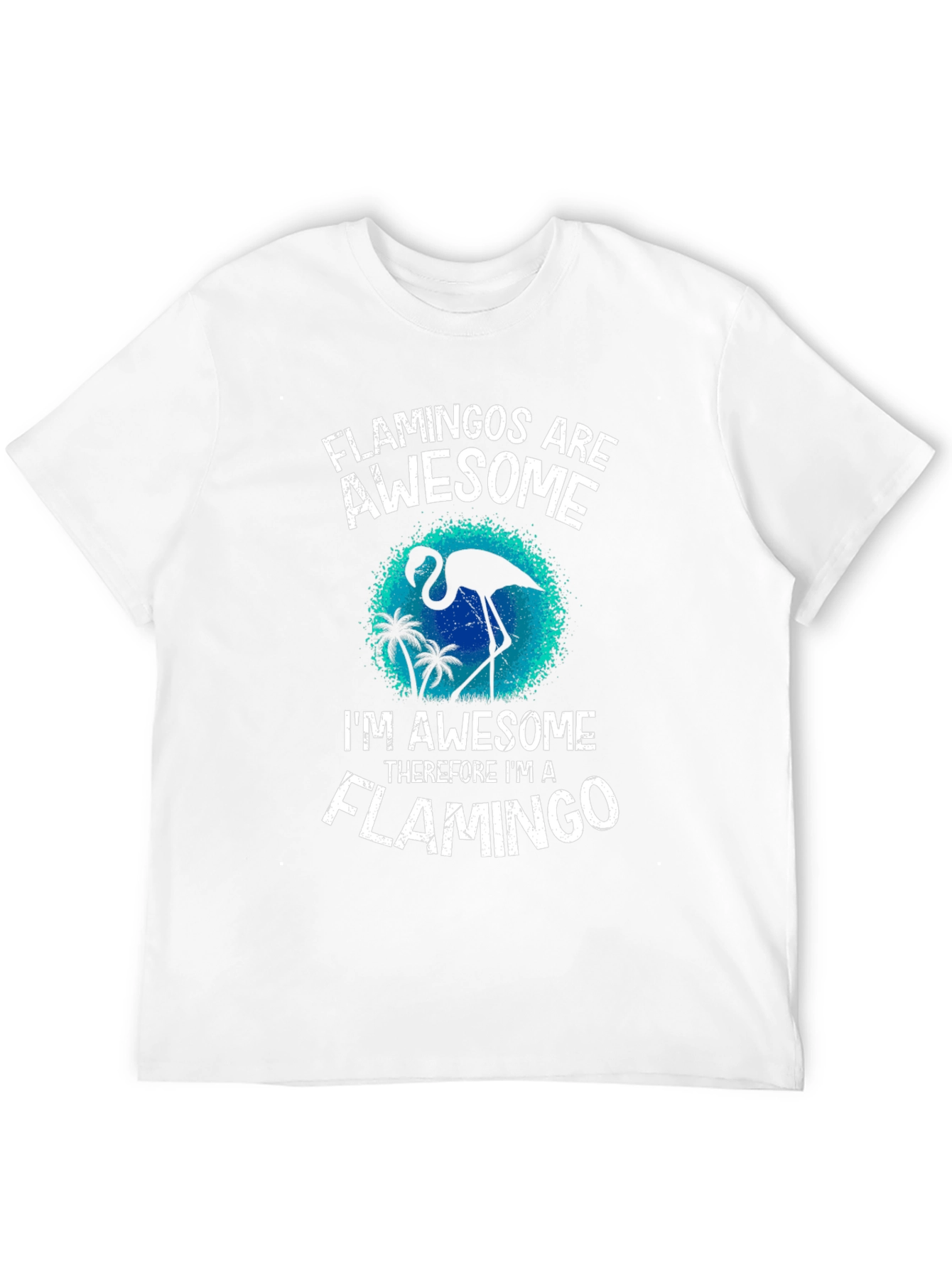 Flamingo Awesome Graphic Tee - Stylish Mens T-Shirt