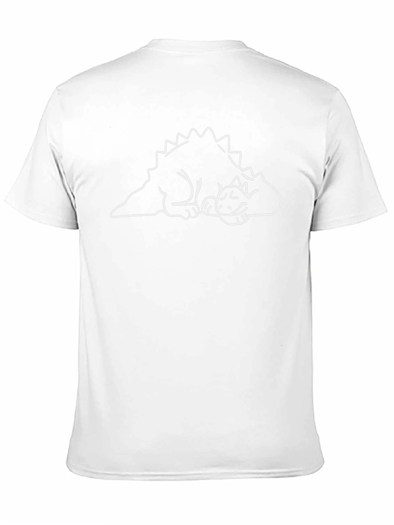 Dino Cat Nap T-Shirt - Black Cotton Comfort