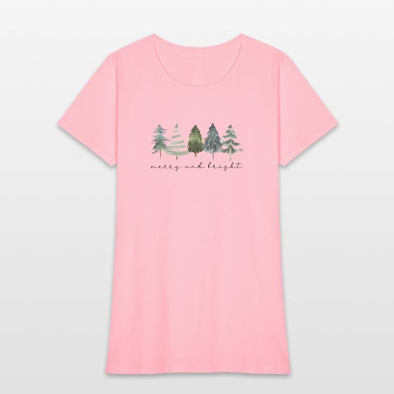 Merry and Bright Christmas Tree Holiday Christmas