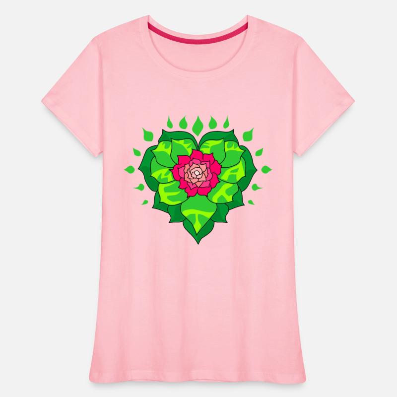 Metta heart flower blooming