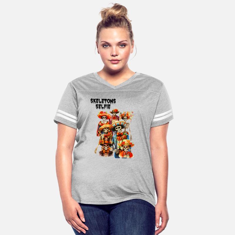 Mexican Holiday Dia de Muertos Skeletons Selfie