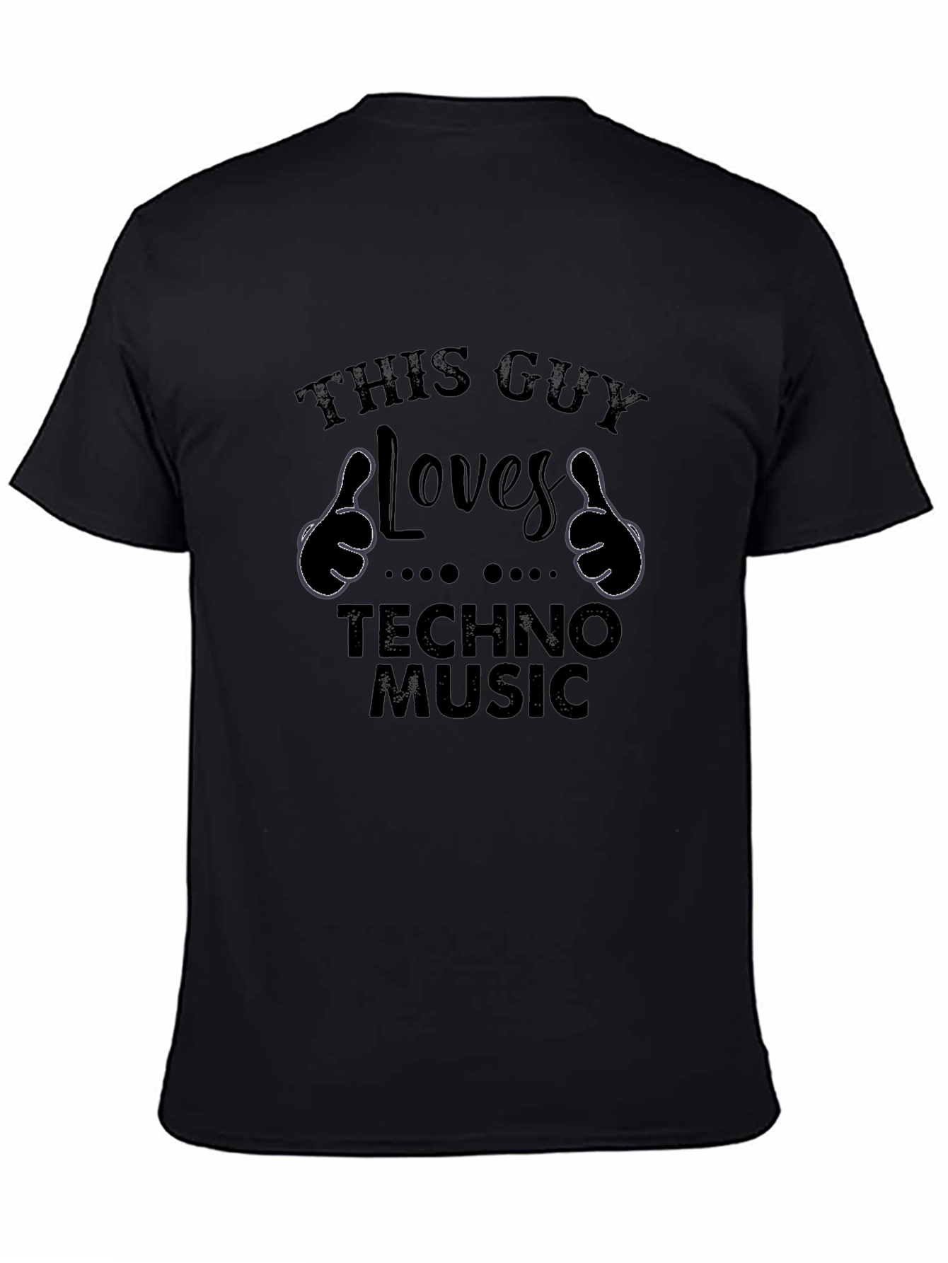 This Guy Loves Techno Music Graphic Tee