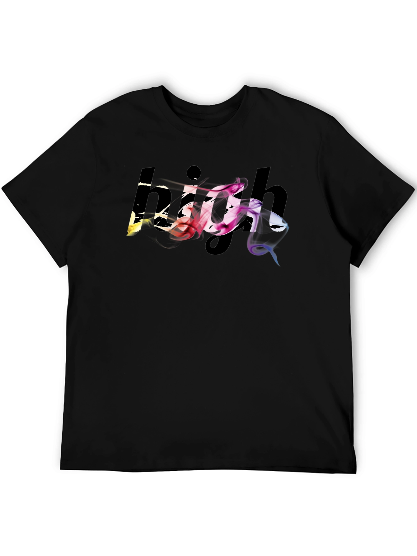 High Graphic Black T-Shirt
