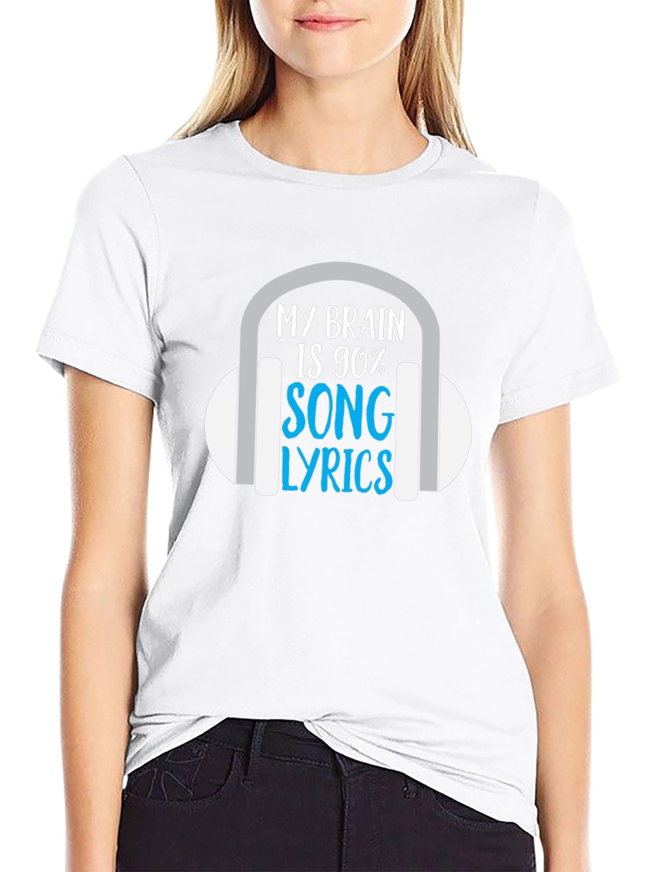 My Brain is 90% Song Lyrics T-Shirt