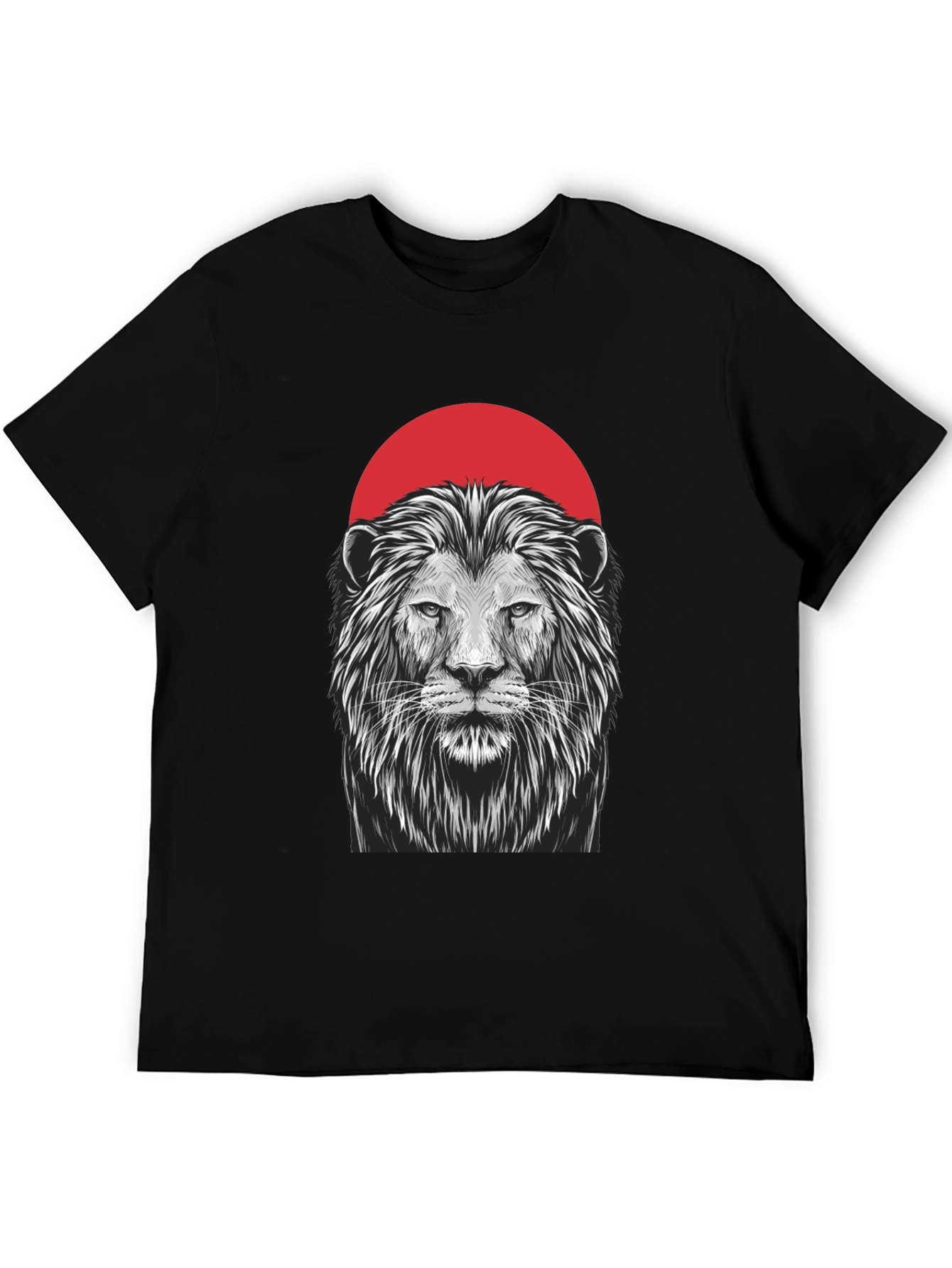 Lion Graphic Black T-Shirt