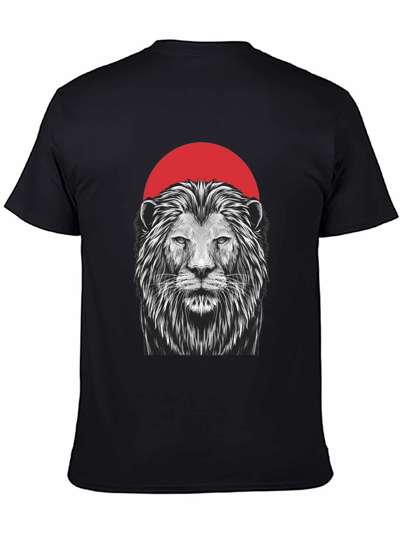 Lion Graphic Black T-Shirt