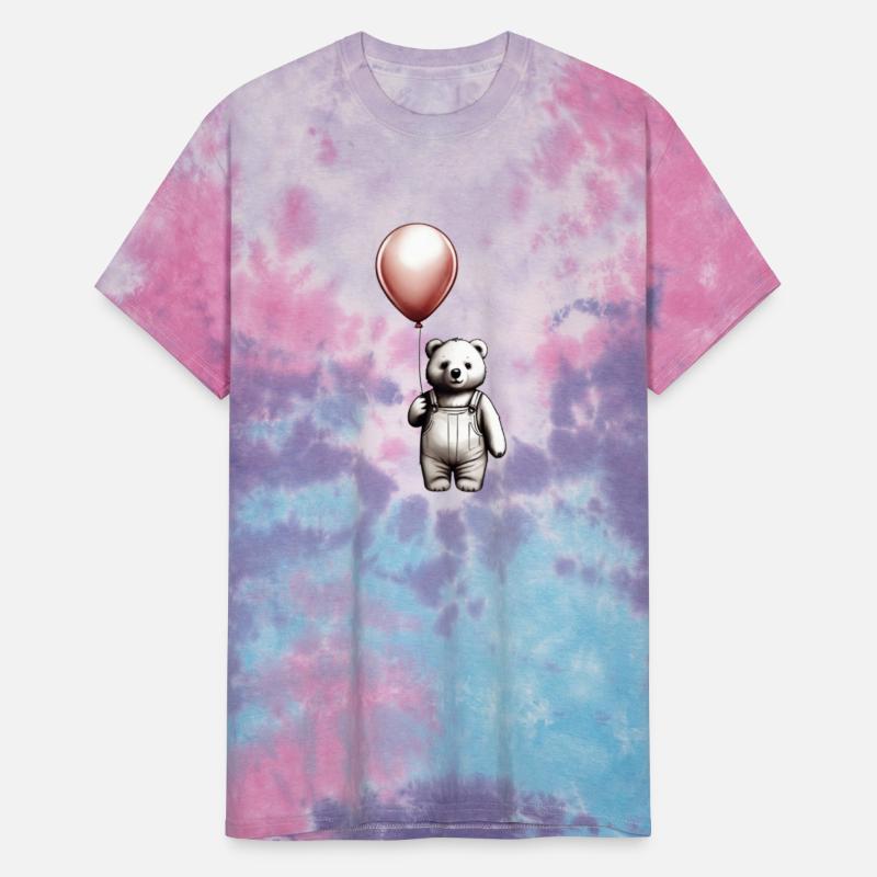 Minimalist Bear with a Balloon