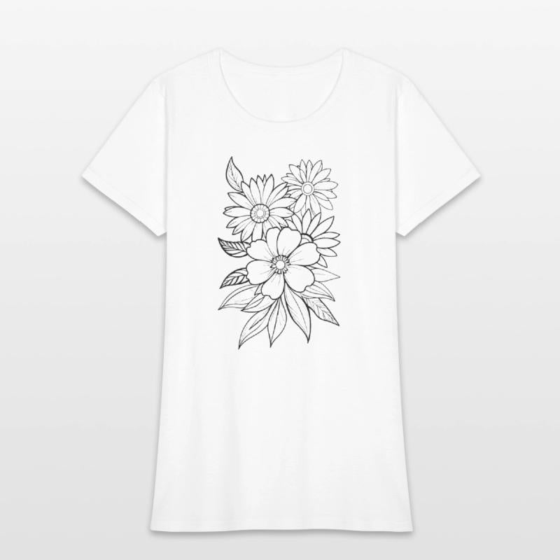 Minimalistic and Elegant Floral Line Art