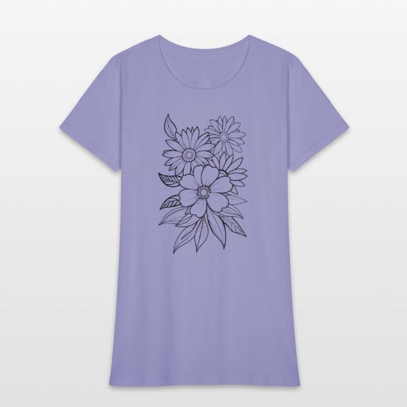 Minimalistic and Elegant Floral Line Art