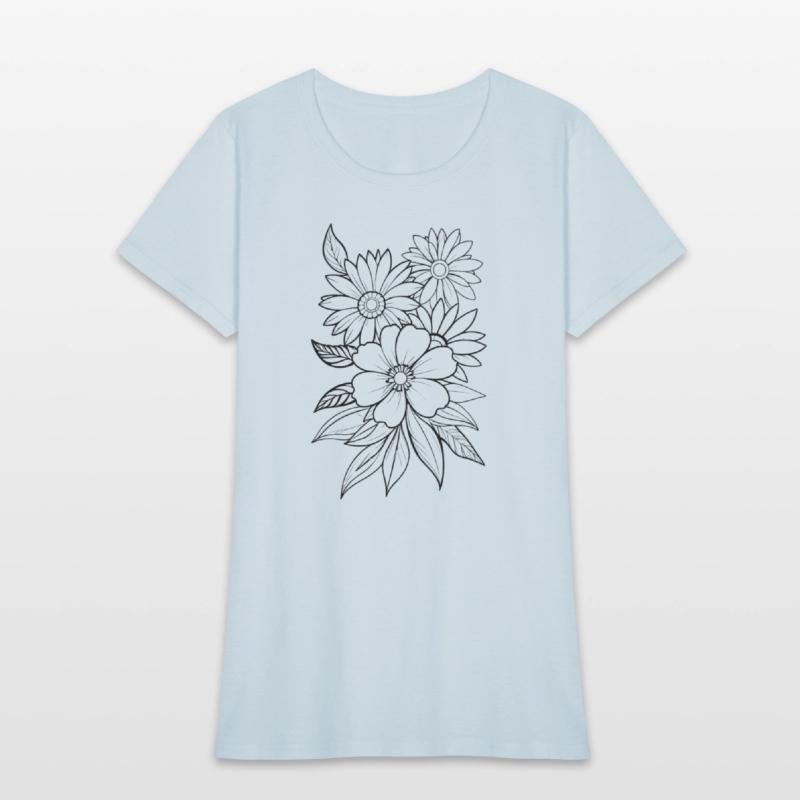 Minimalistic and Elegant Floral Line Art