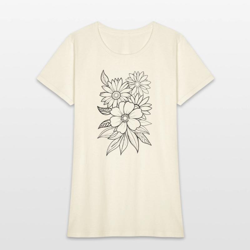 Minimalistic and Elegant Floral Line Art
