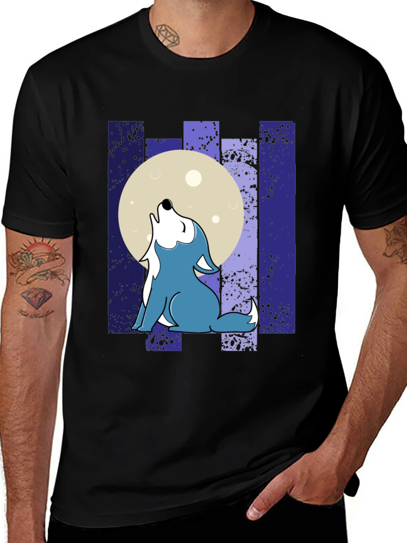 Wolf Moon T-Shirt - Howling Graphic Tee