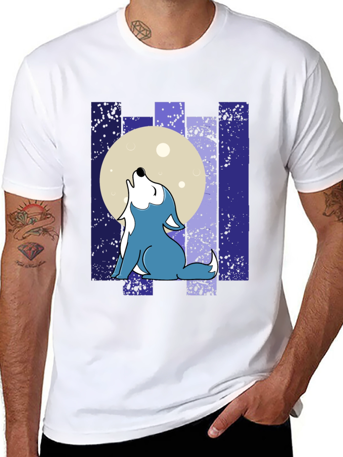 Wolf Moon T-Shirt - Howling Graphic Tee