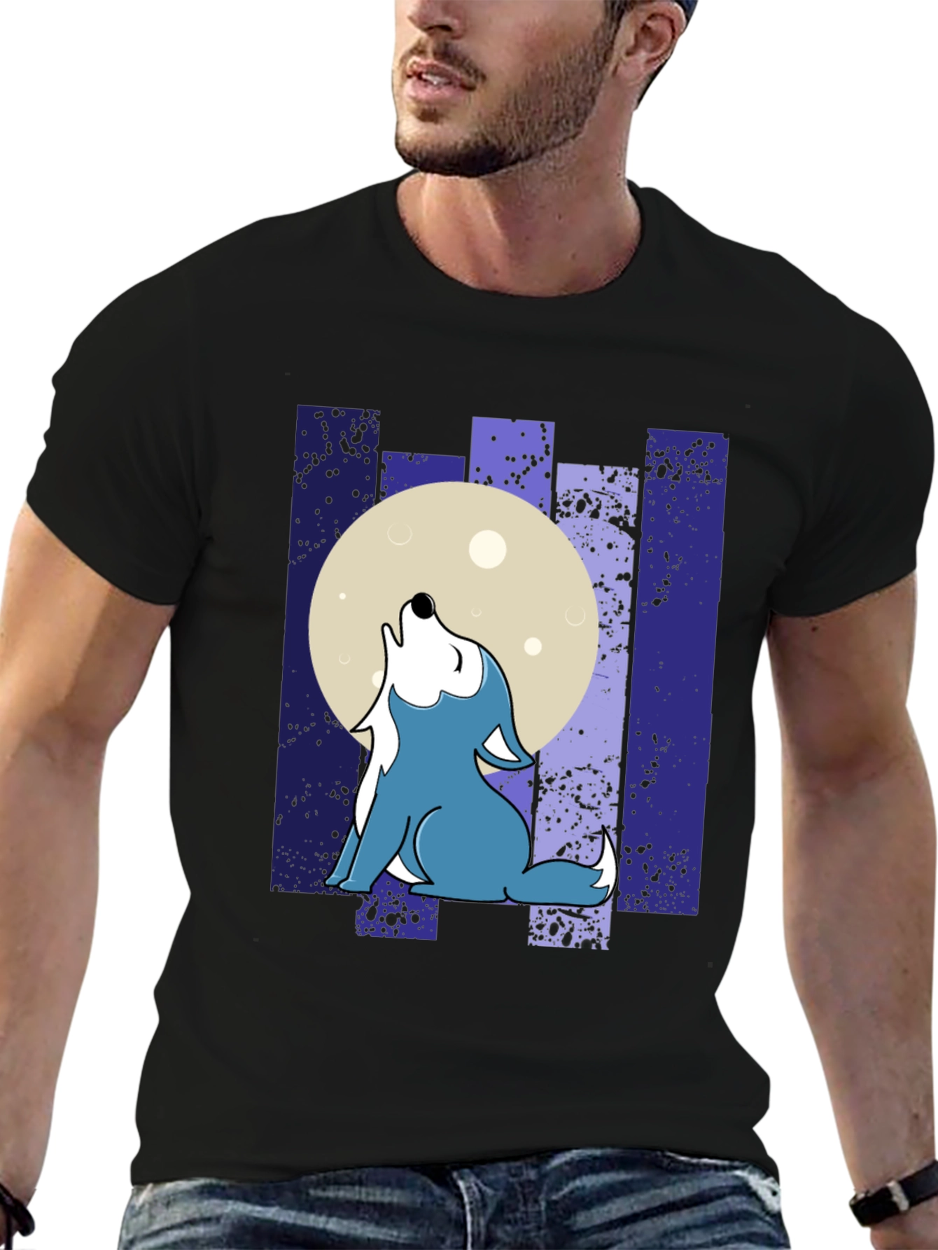 Wolf Moon T-Shirt - Howling Graphic Tee