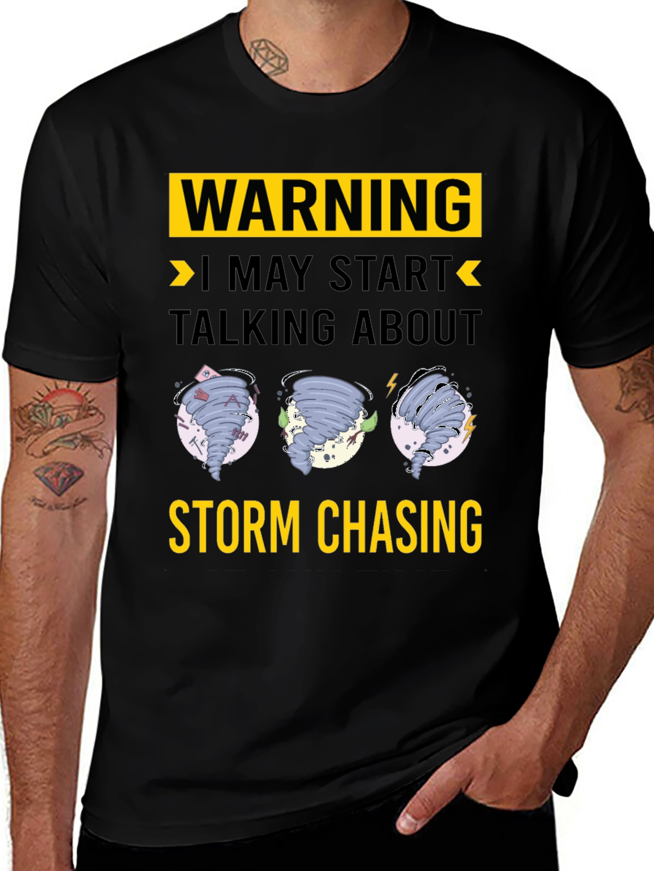 Warning Storm Chasing Graphic T-Shirt