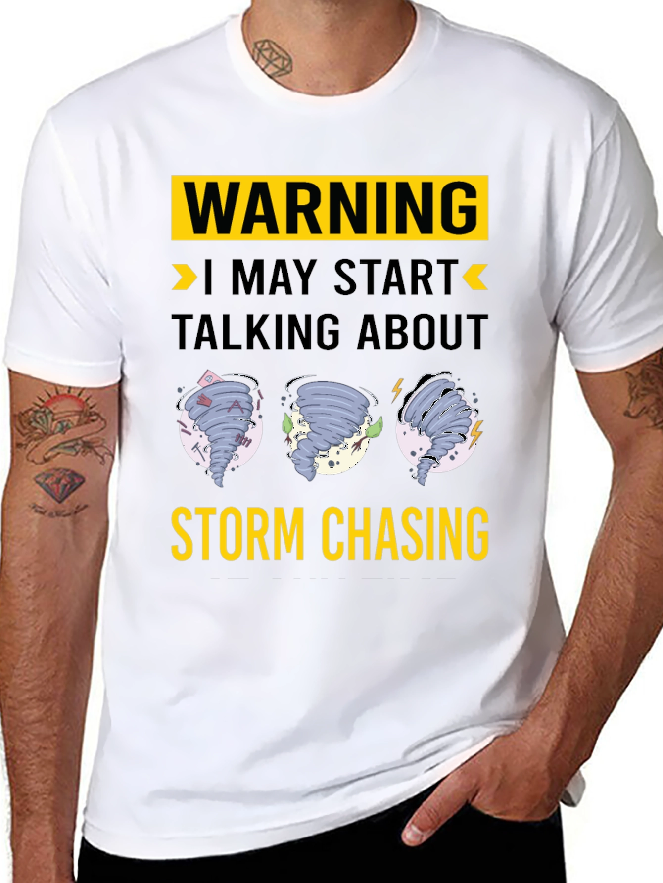 Warning Storm Chasing Graphic T-Shirt