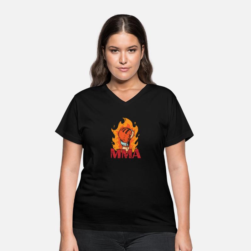 MMA burning Boxing Glove with Fire