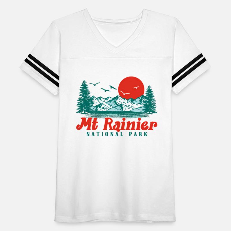 Mo Rainier Moain Trees Sun Scene