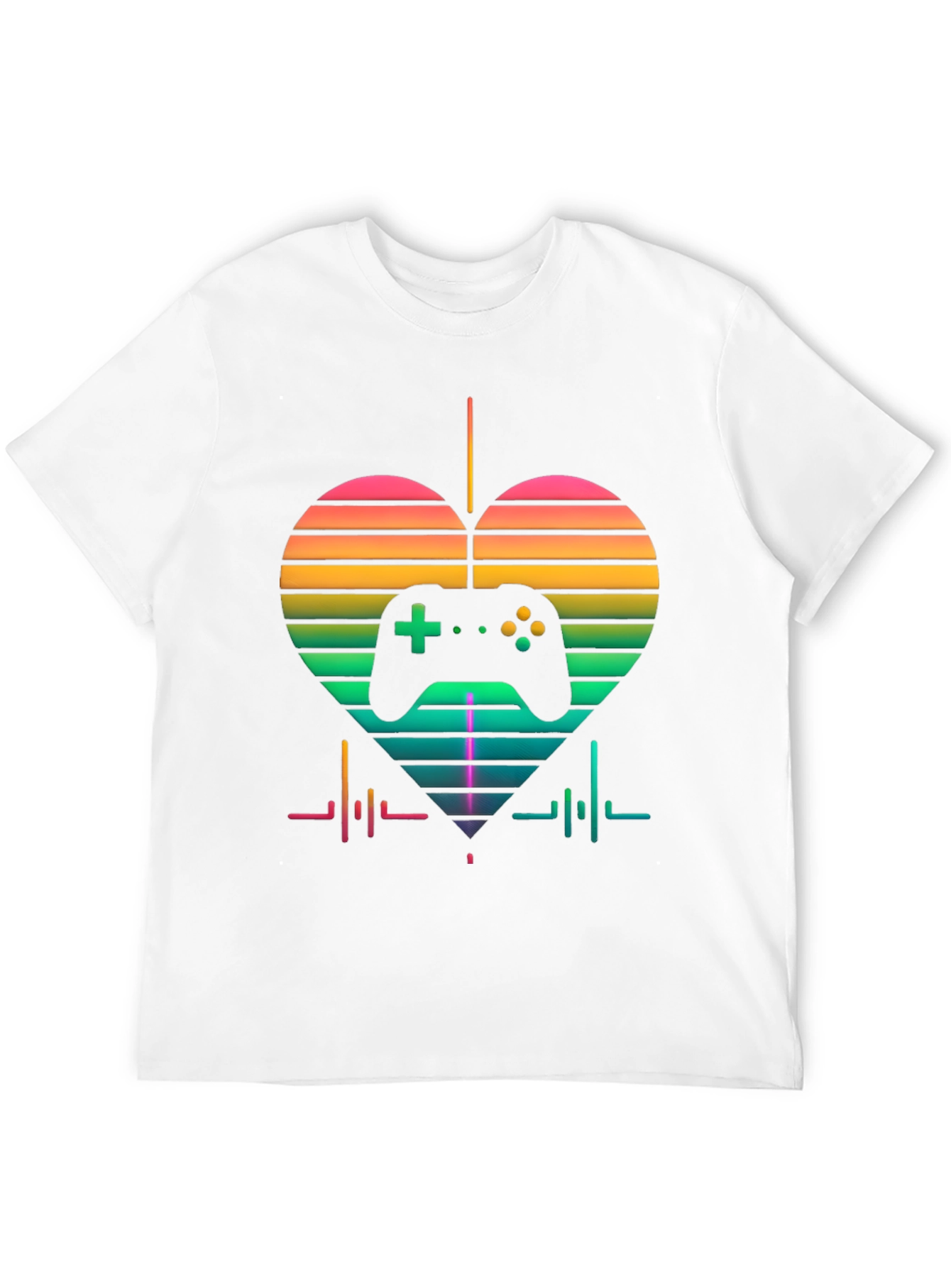 Gamer Heartbeat T-Shirt - Love Gaming Tee
