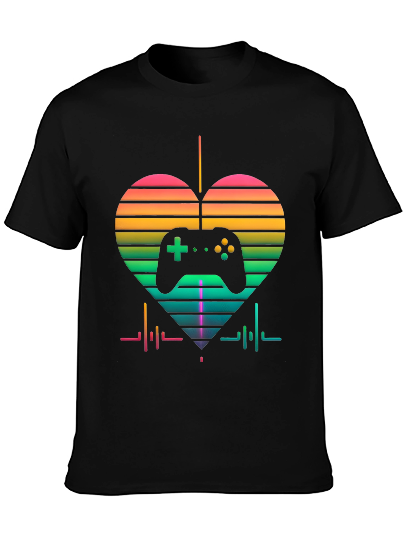 Gamer Heartbeat T-Shirt - Love Gaming Tee