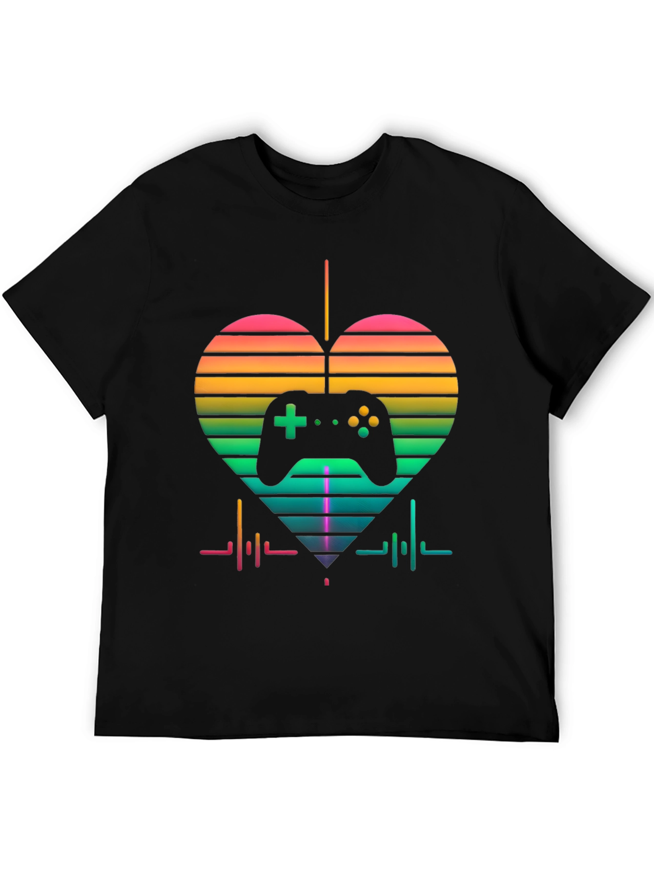 Gamer Heartbeat T-Shirt - Love Gaming Tee