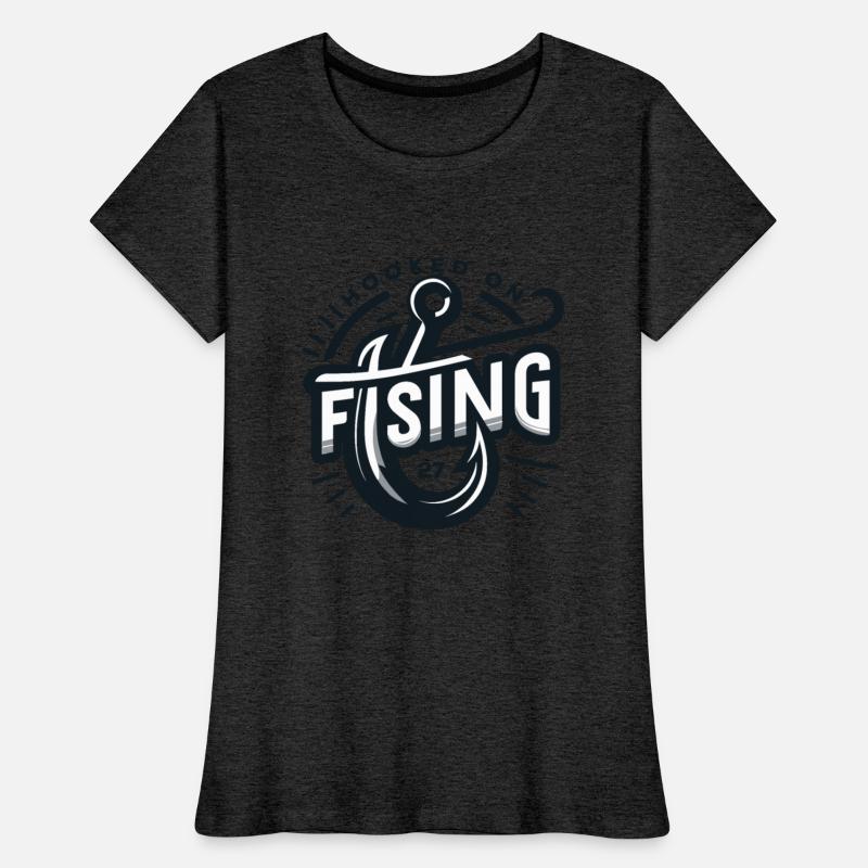 Modern Fishing Hook Design T-Shirt | Angler Style
