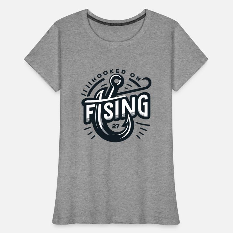 Modern Fishing Hook Design T-Shirt | Angler Style