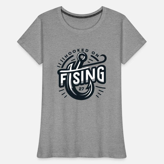 Modern Fishing Hook Design T-Shirt | Angler Style