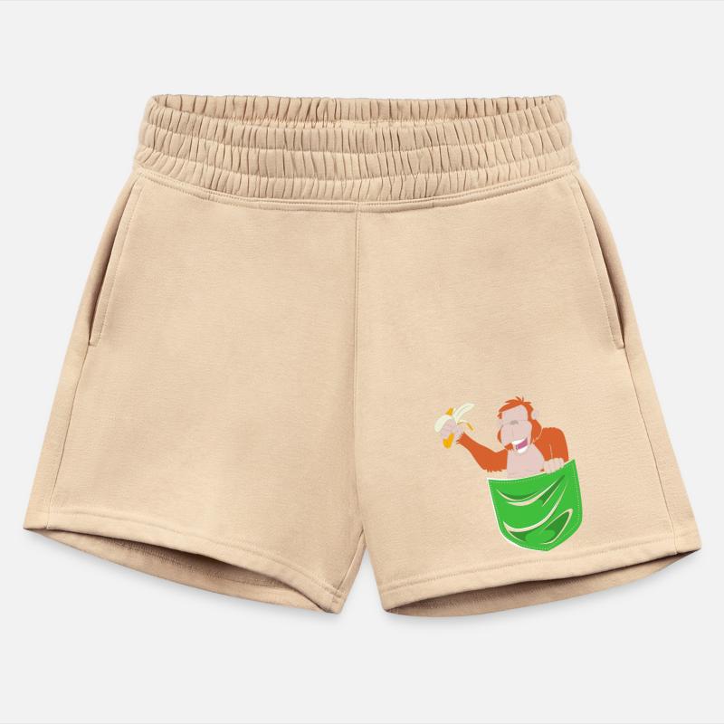 Monkey With Banana In Hand Orangutan In Pocket