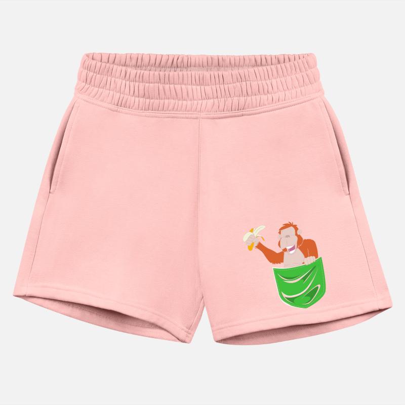 Monkey With Banana In Hand Orangutan In Pocket