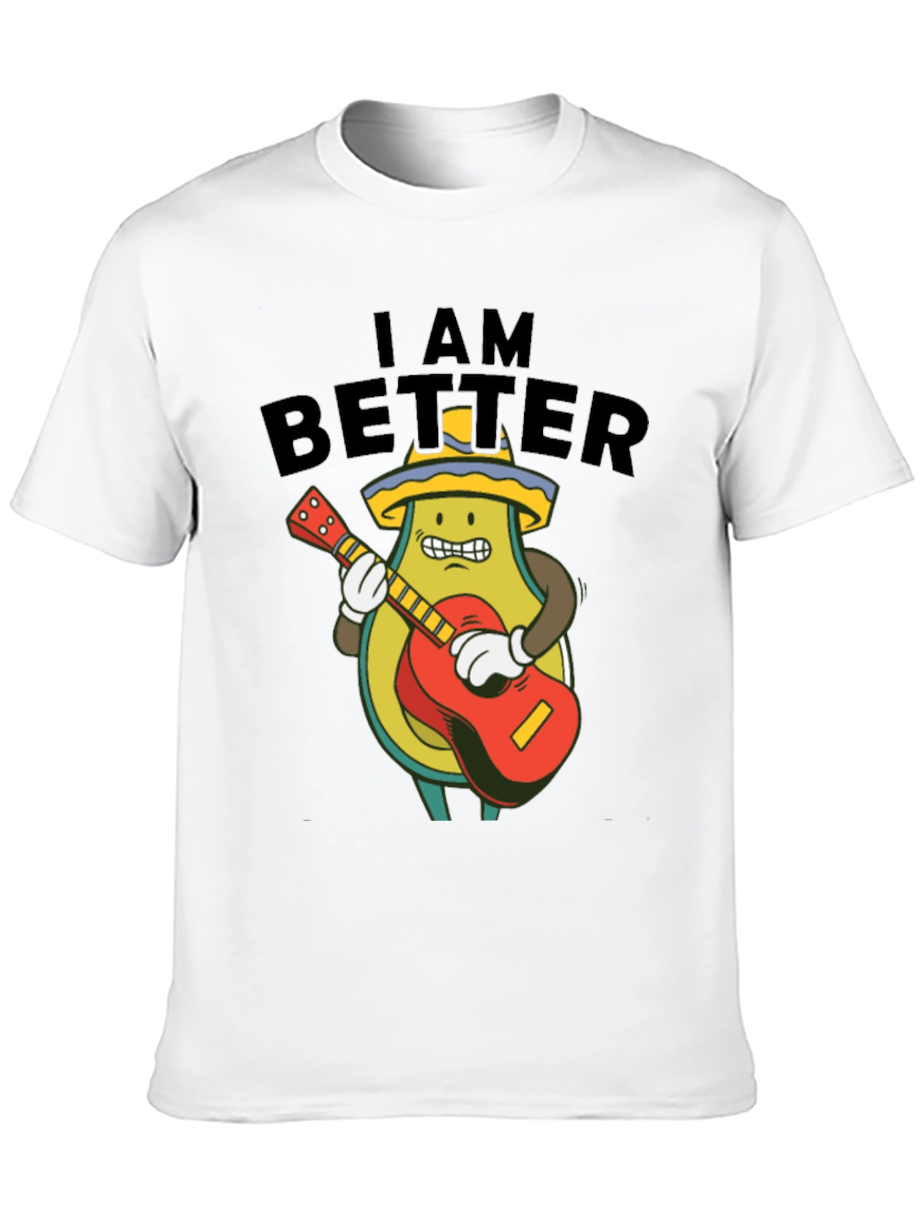 Avocado Guitar Player Graphic Tee