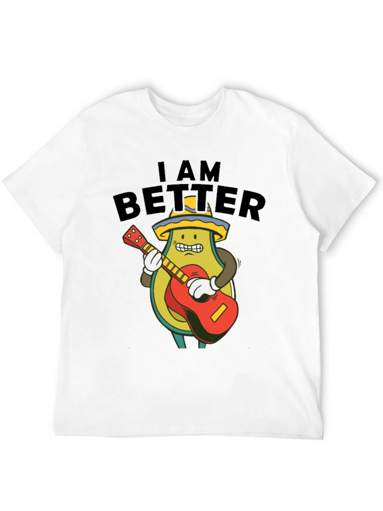 Avocado Guitar Player Graphic Tee