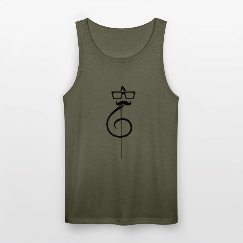 Music Clef Note Mustache Beard Nerd Geek Glasses