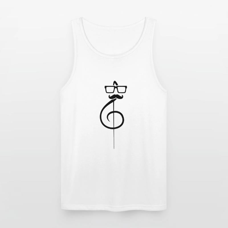 Music Clef Note Mustache Beard Nerd Geek Glasses