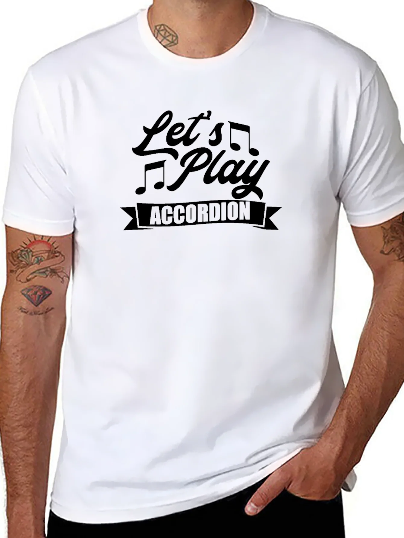 Lets Play Accordion Graphic Tee