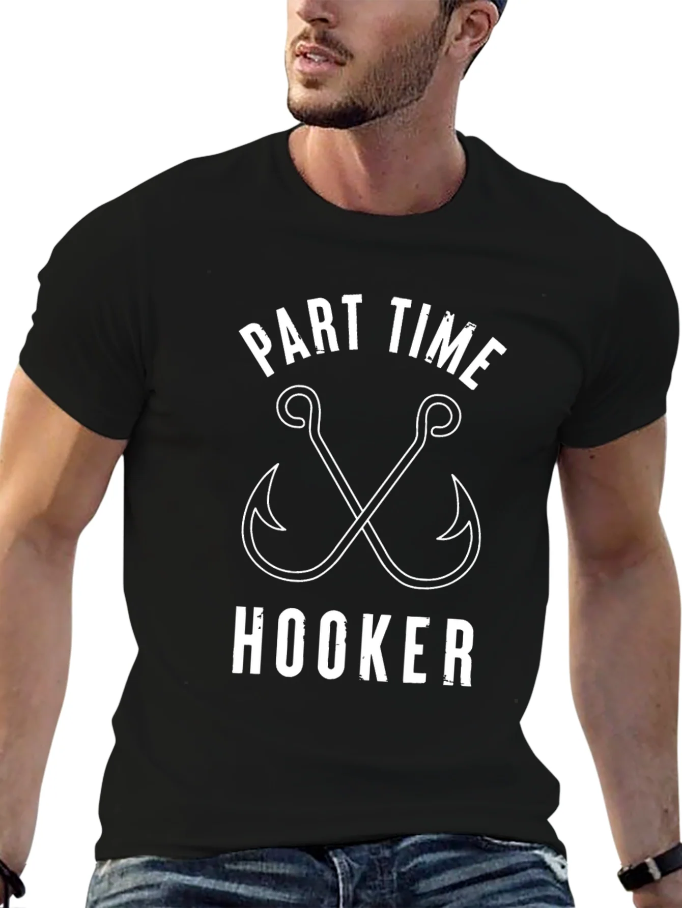 Part Time Hooker Fishing T-Shirt - Humor Apparel