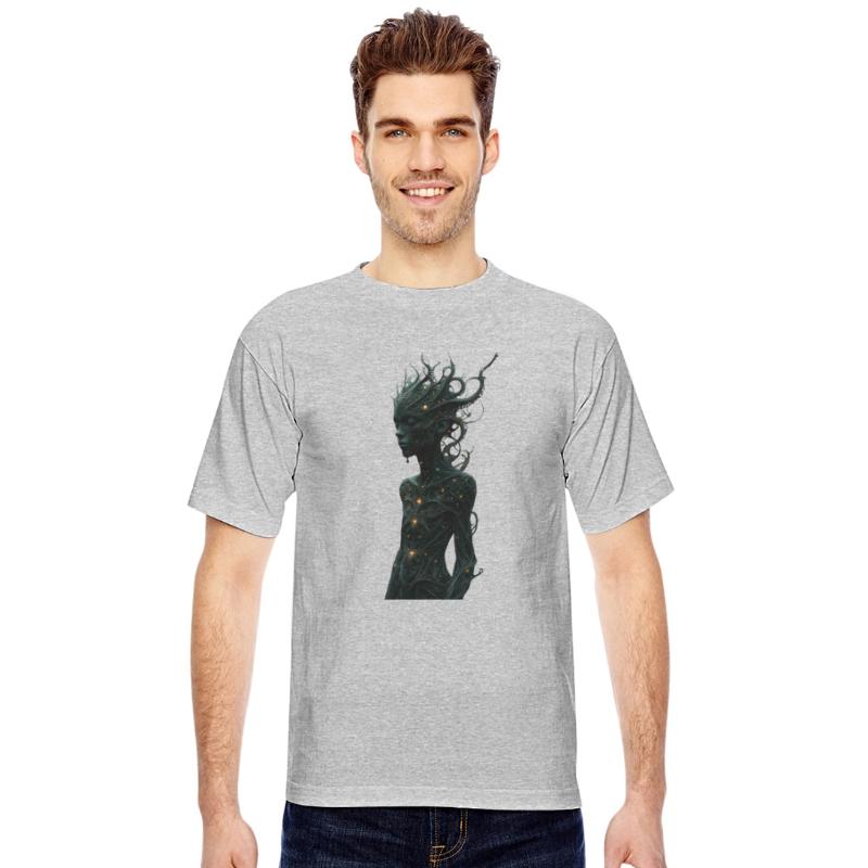 Mystical Forest Guardian with Glowing Tentacles