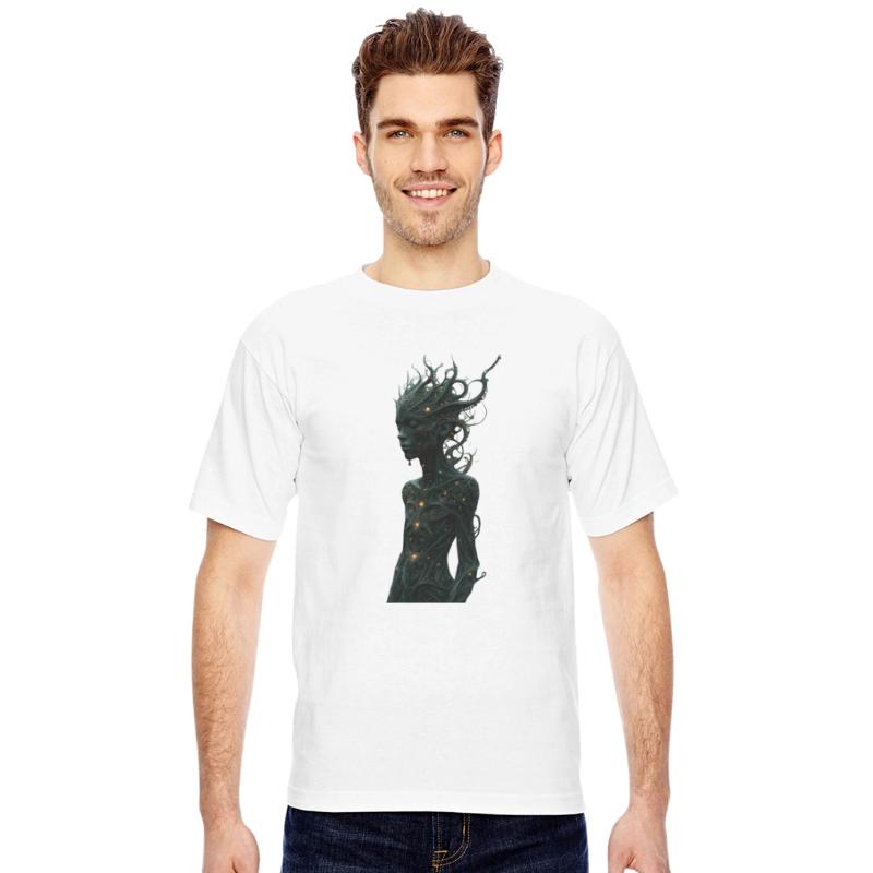 Mystical Forest Guardian with Glowing Tentacles