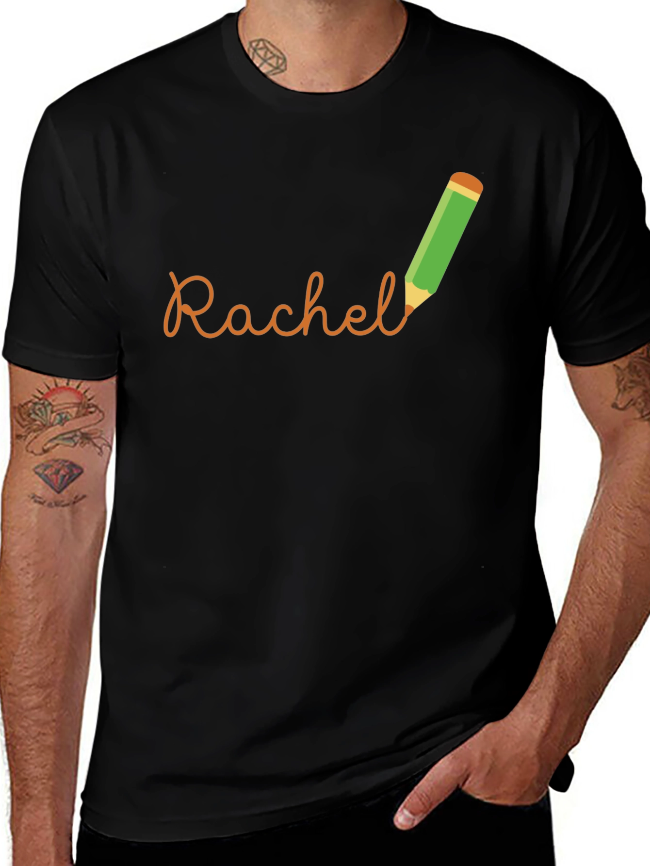 Personalized Rachel Pencil Name T-Shirt