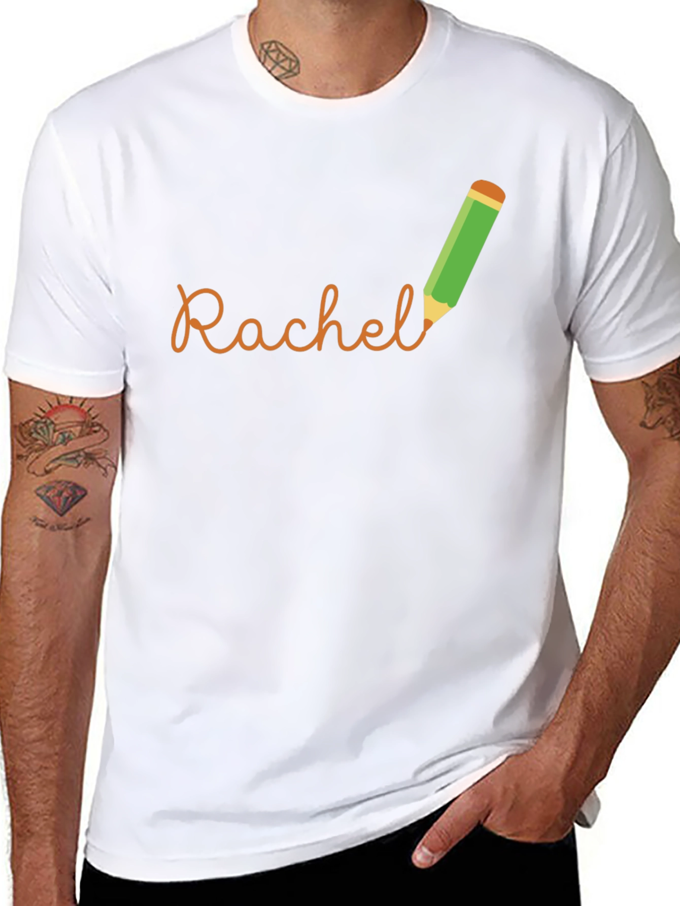 Personalized Rachel Pencil Name T-Shirt