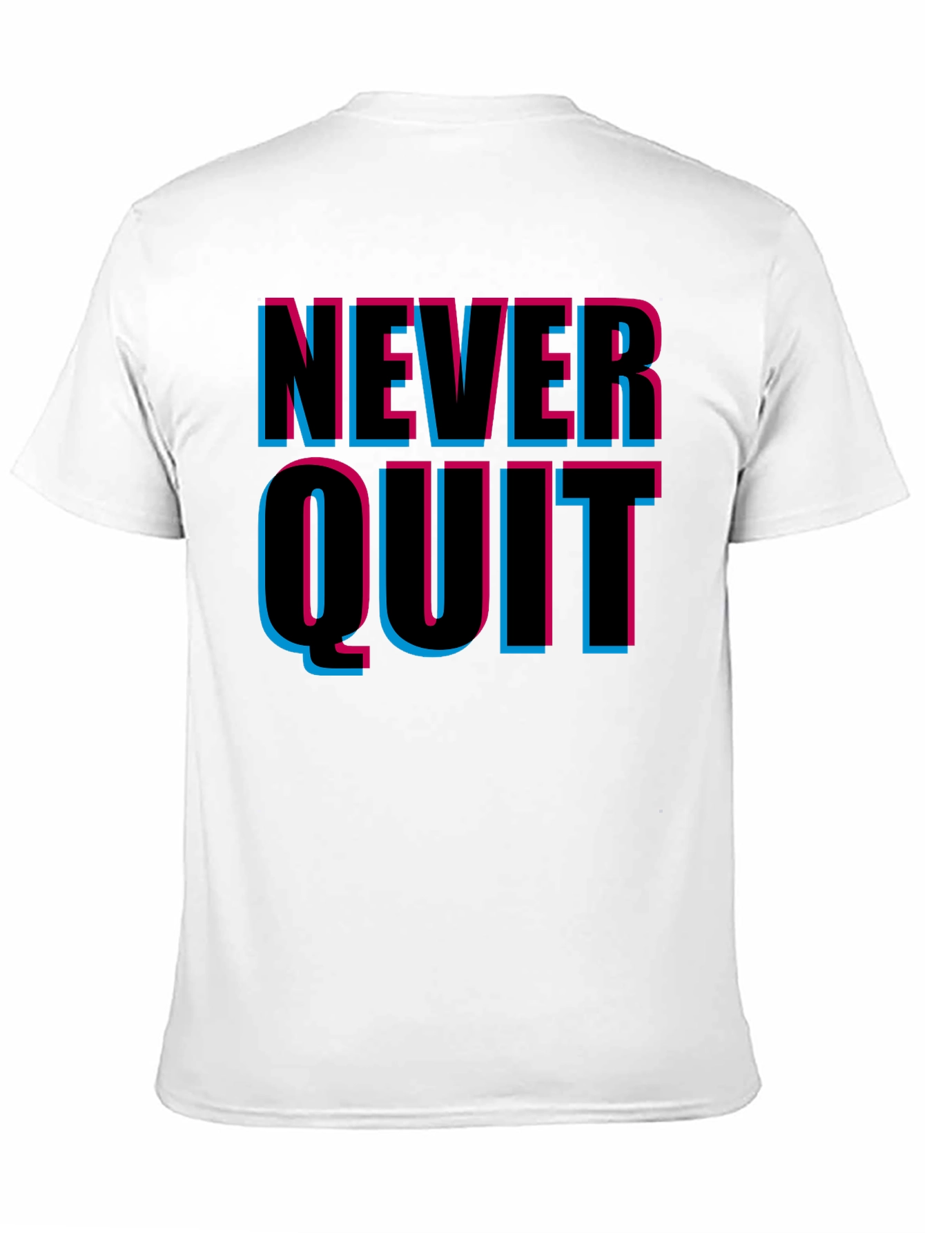Never Quit Graphic Print T-Shirt