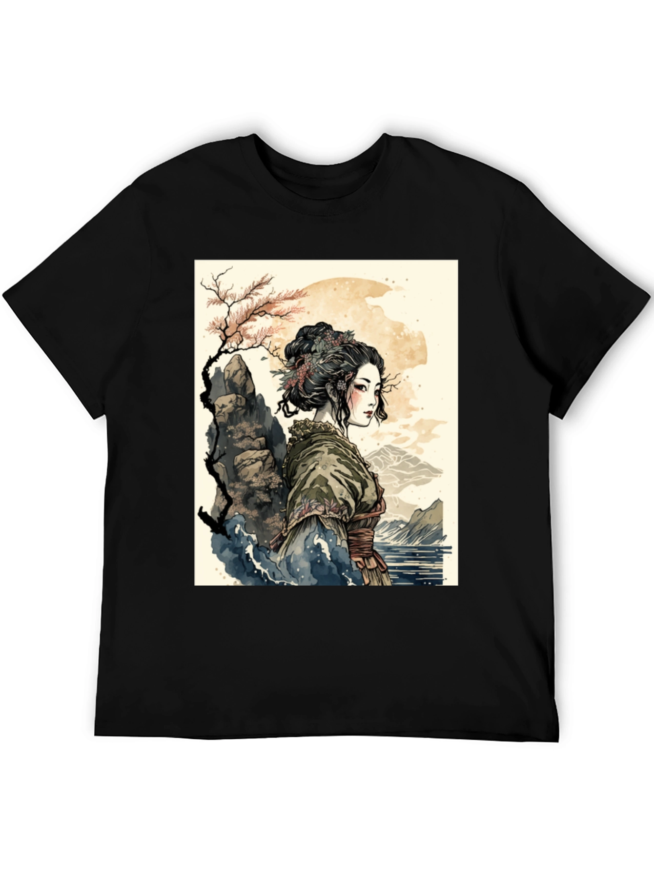 Geisha Art T-Shirt - Unique Graphic Tee