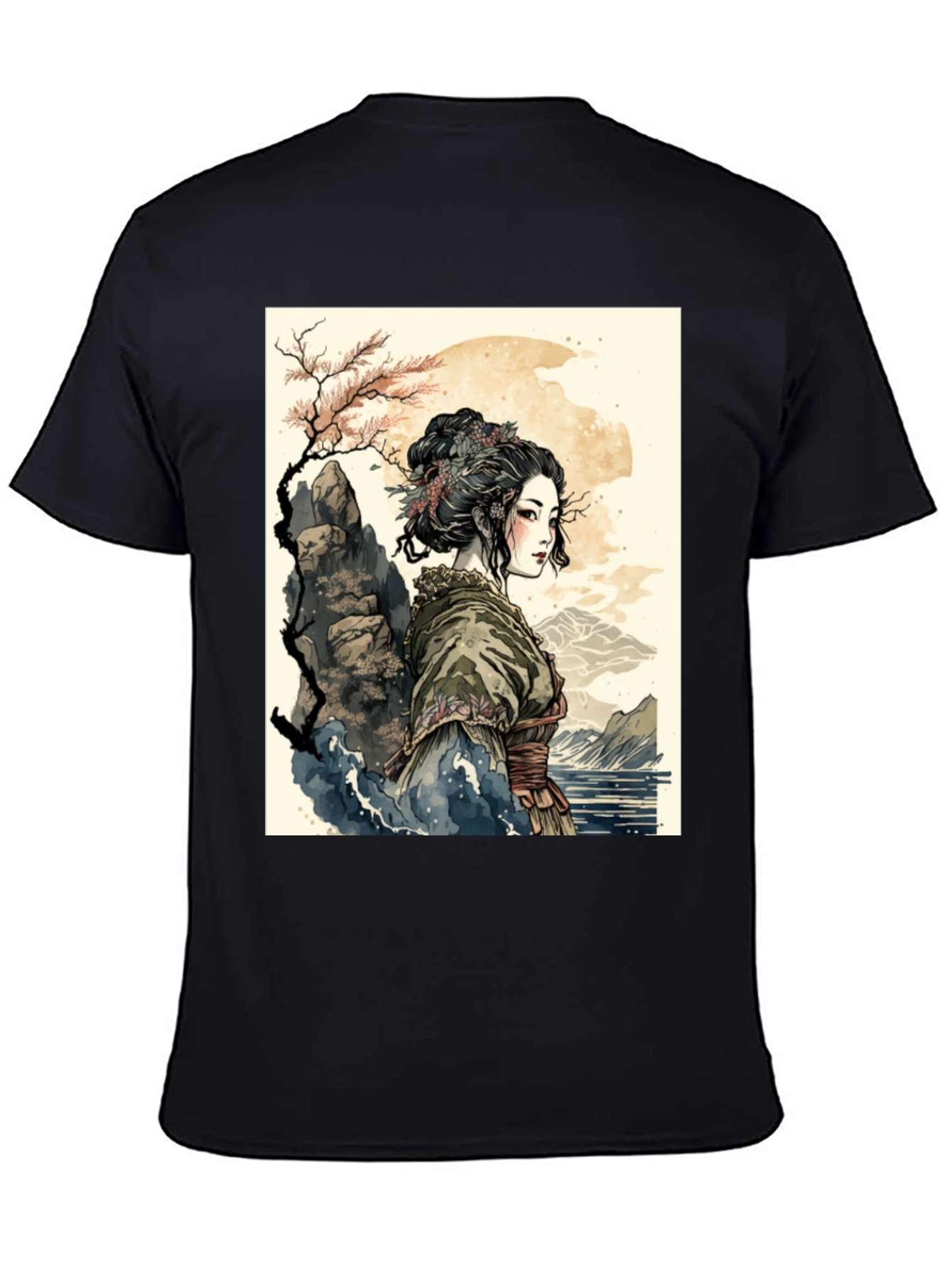 Geisha Art T-Shirt - Unique Graphic Tee