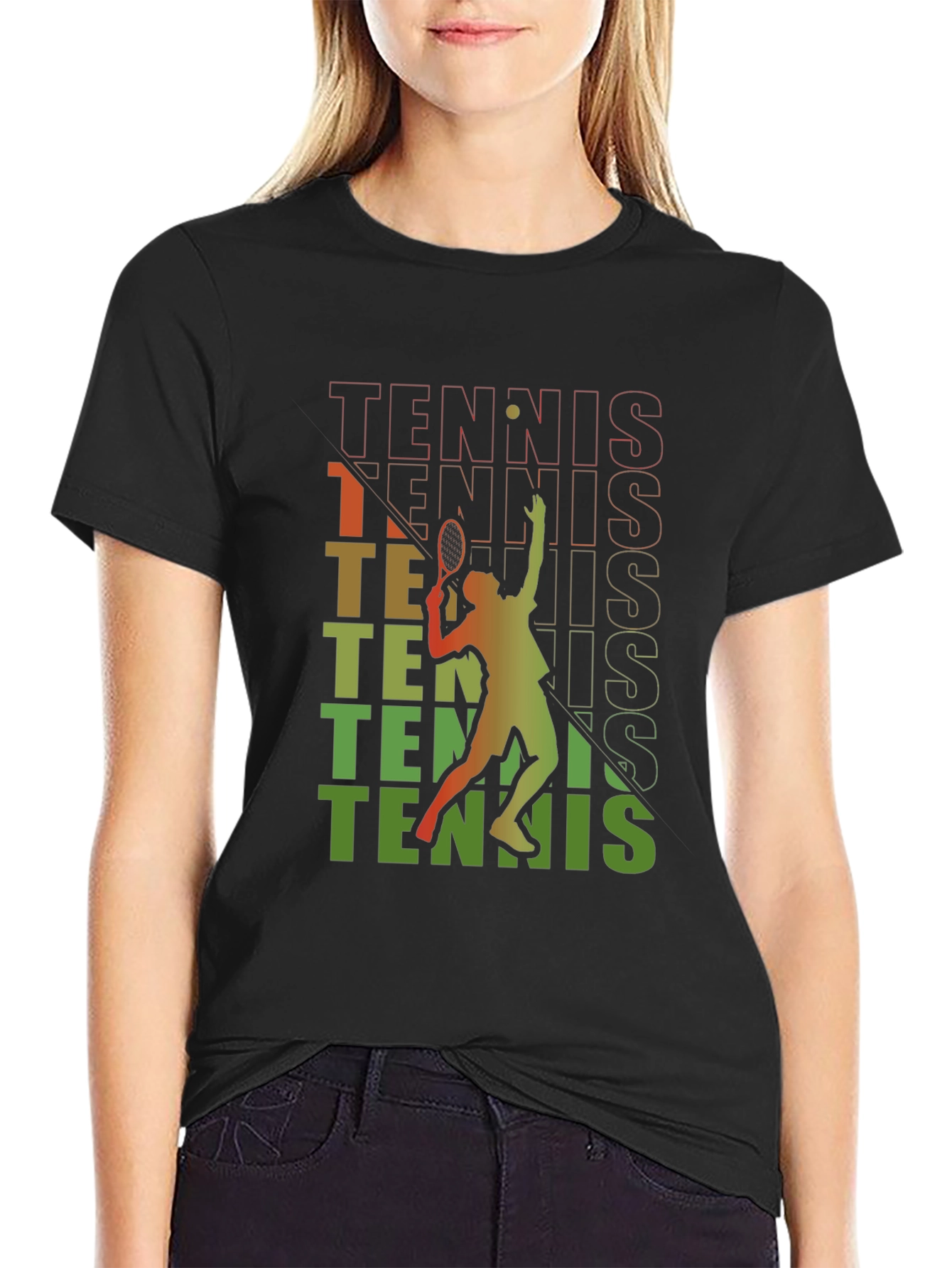 Tennis Player Graphic Tee - Stylish Sportswear