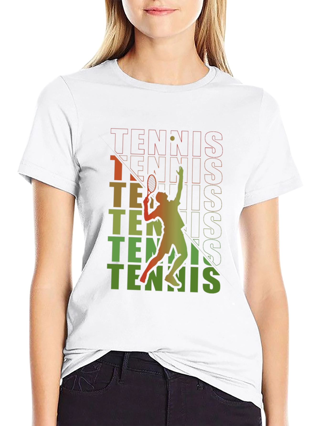 Tennis Player Graphic Tee - Stylish Sportswear