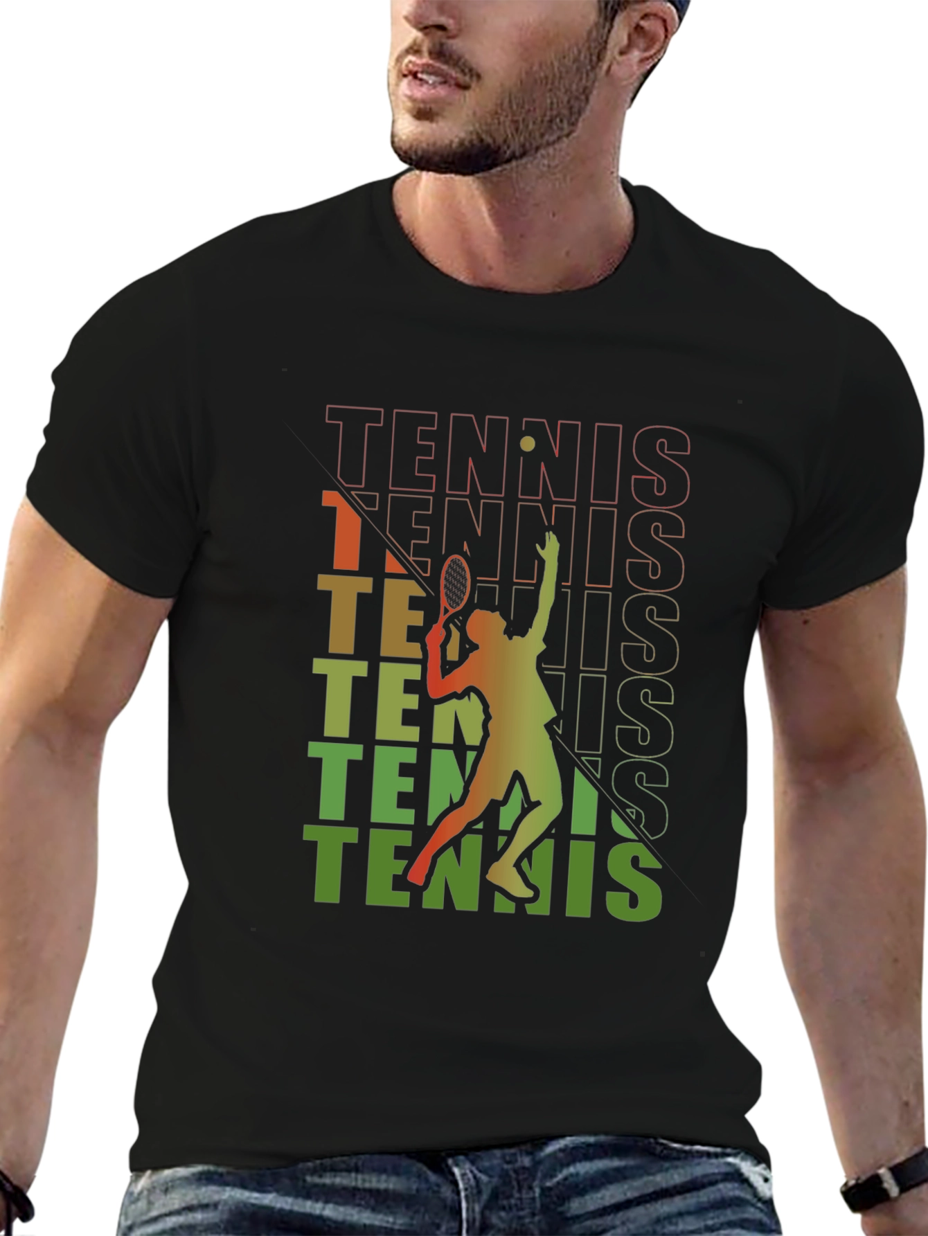 Tennis Player Graphic Tee - Stylish Sportswear