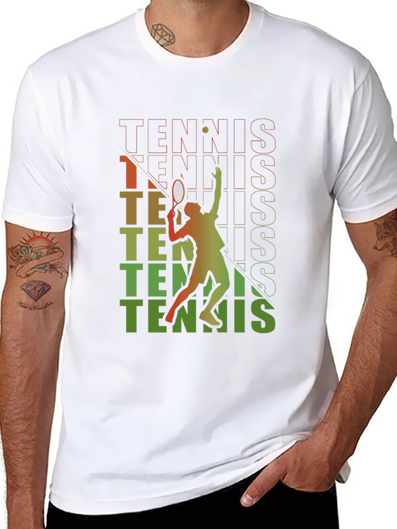 Tennis Player Graphic Tee - Stylish Sportswear